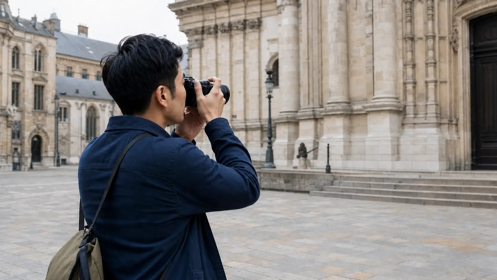 Remove a passerby from a travel video with AI