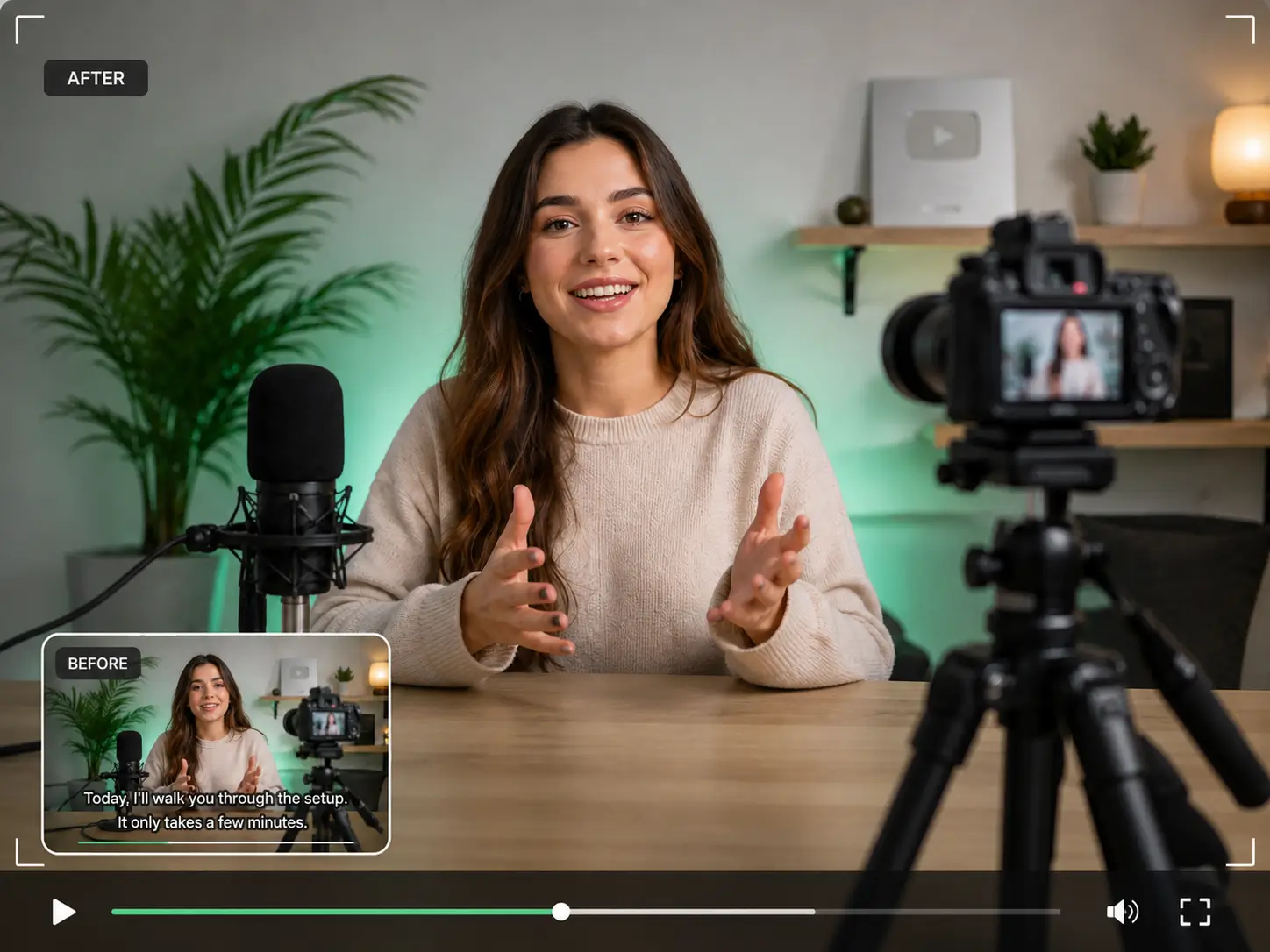 Video subtitles removed while preserving the full original frame